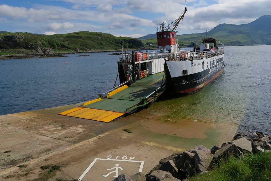 The Summer Ferry to Tobermory departing from Kilchoan