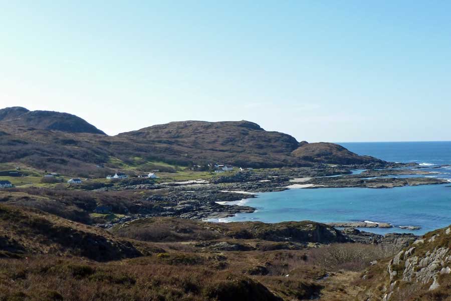 Portuairk seen from the walk to Sanna Bay